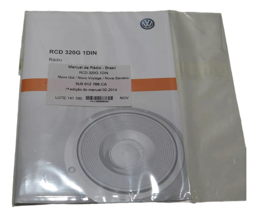 Manual Rádio Saveiro 10/16 Gol 12/16 Voyage 12/16 Original Volkswagen 5U0012766CA