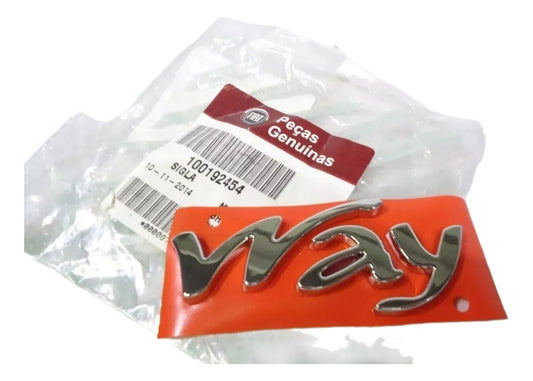 Emblema Sigla Tampa Traseira Way Uno Palio 2010/2016 Original Fiat 100192454