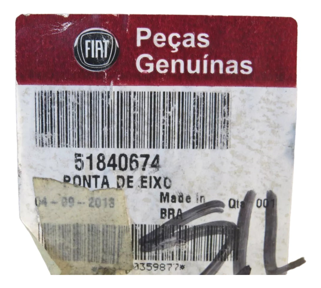 Ponta de Eixo Traseiro Palio 96/17 Uno 96/10 Uno Furgoneta 96/10 Original Fiat 51840674