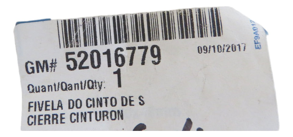 Fivela Cinto Segurança Banco Diant Cobalt 2011/2017 Original Gm 52016779