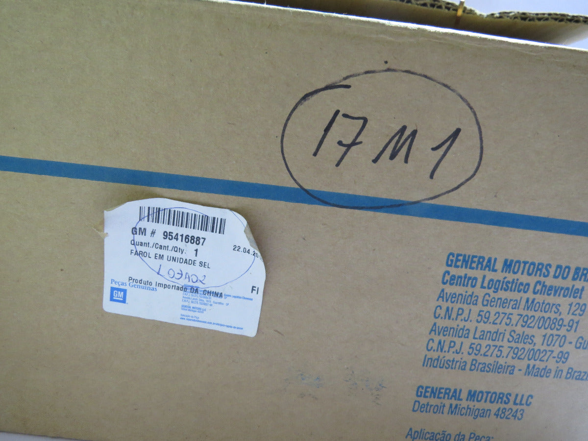 Farol De Milha Onix Agile Trailblazer Cobalt Sonic Original 52089728