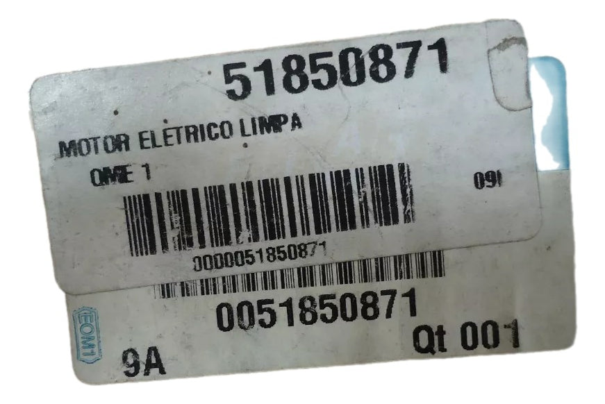 Motor Limpador Vidro Traseiro Vigia Fiat 500 2010/2018 Original Fiat 51850871