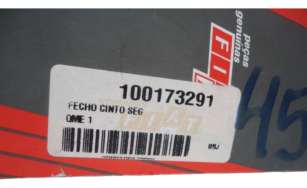 Fecho Cinto de Segurança Lado Direito Traseiro Punto 2008/2017 Original Fiat 100173291