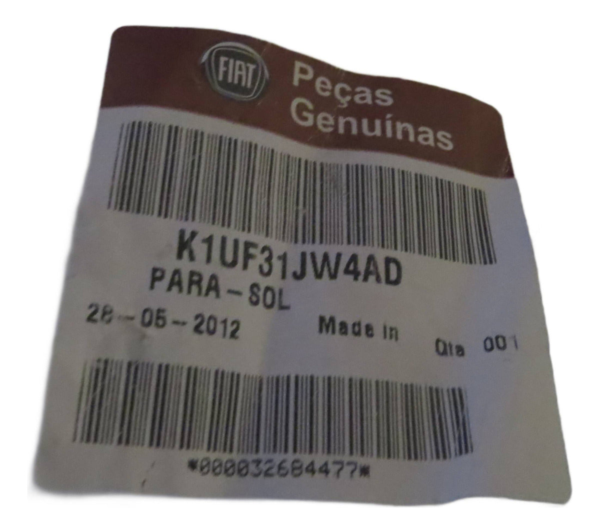 Friso Quebra Sol Esquerdo Fiat 500 2020... Original Fiat K1UF31JW4AD
