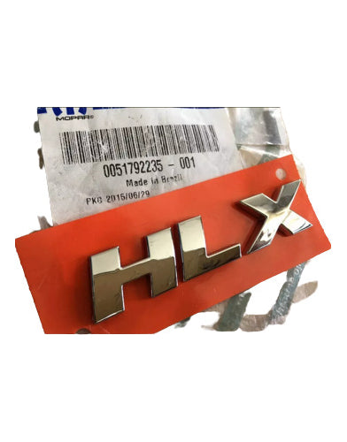 Emblema Traseiro HLX Linea Punto Original Fiat 51792235