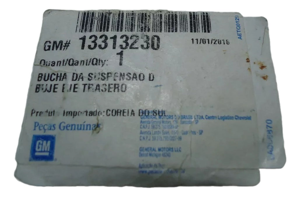 Bucha Eixo Traseiro Cruze 2012/2016 Nova Original GM 13313230