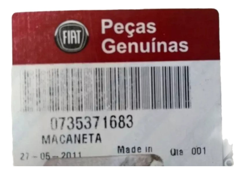 Maçaneta Externa Porta Dianteira Lado Esquerdo Palio Siena Strada Idea Original Fiat 735371683
