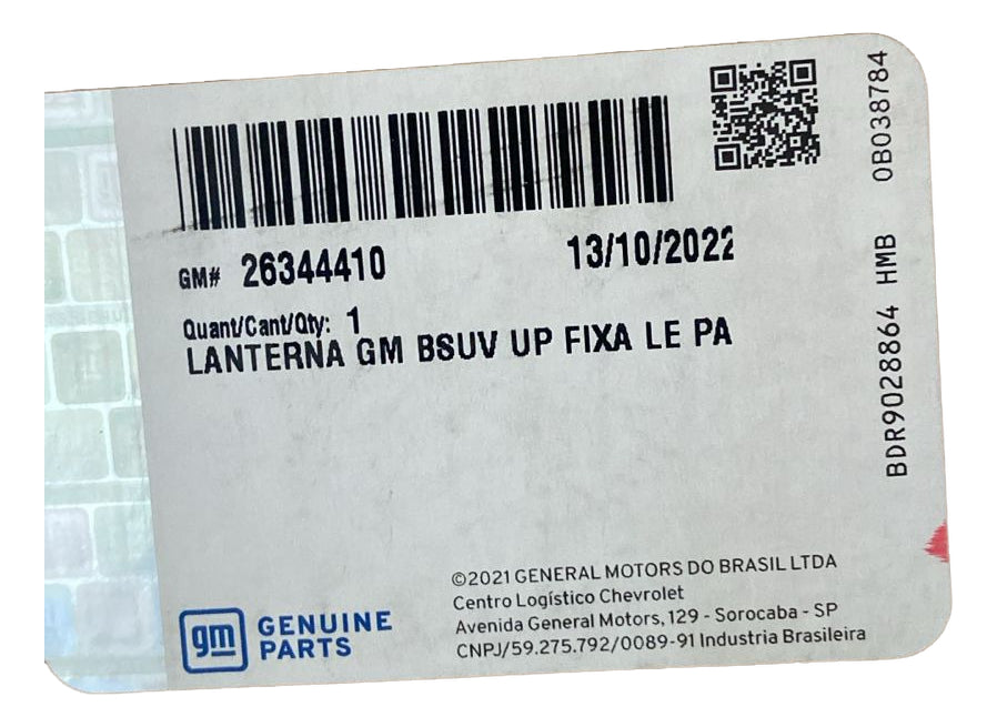 Lanterna Traseira Esquerda Tracker 2019/2025 Original GM 26344410