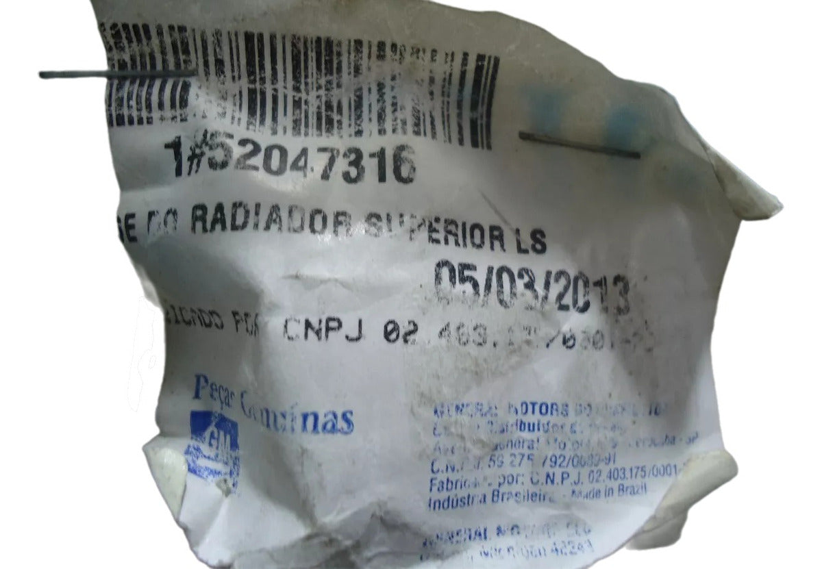 Grade Superior Radiador Onix Prisma 2013/2016 Original GM 52047316