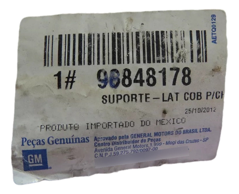 Suporte Lateral Parachoque Dianteiro Captiva 2008/2017 Original GM 96848178