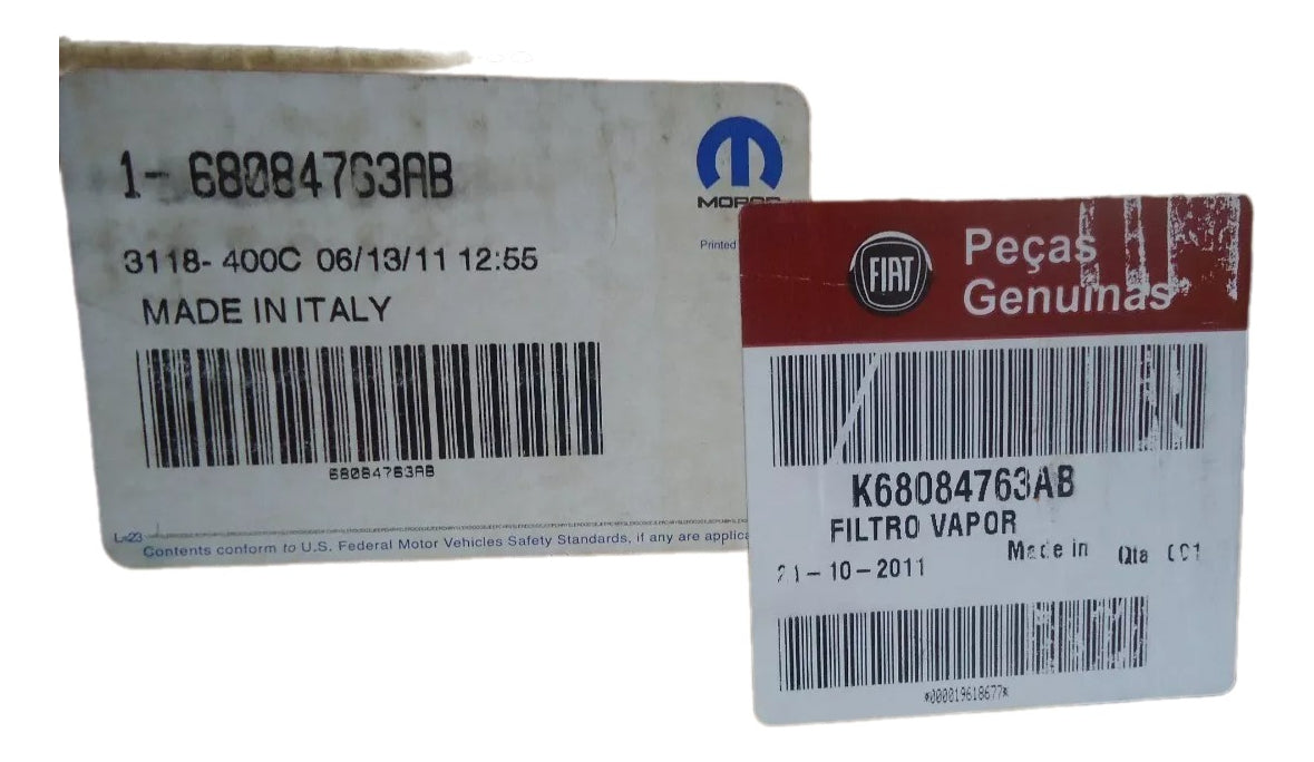 Filtro de Vapor Combustível Fiat 500 2010/2018 Original Fiat K68084763AB