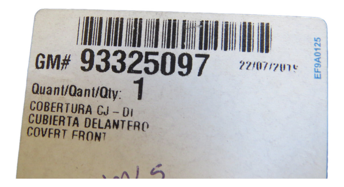 Capa Externa Cobertura Correia Dentada Astra 99/11 Zafira 01/11 Original GM 93325097