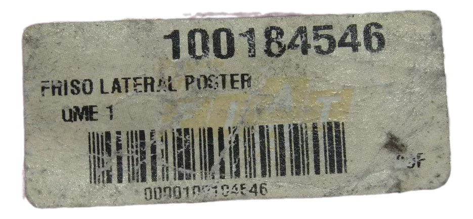 Friso Pequeno Porta Traseira Lado Esquerdo Uno Mille 2004/2013 Original Fiat 100184546