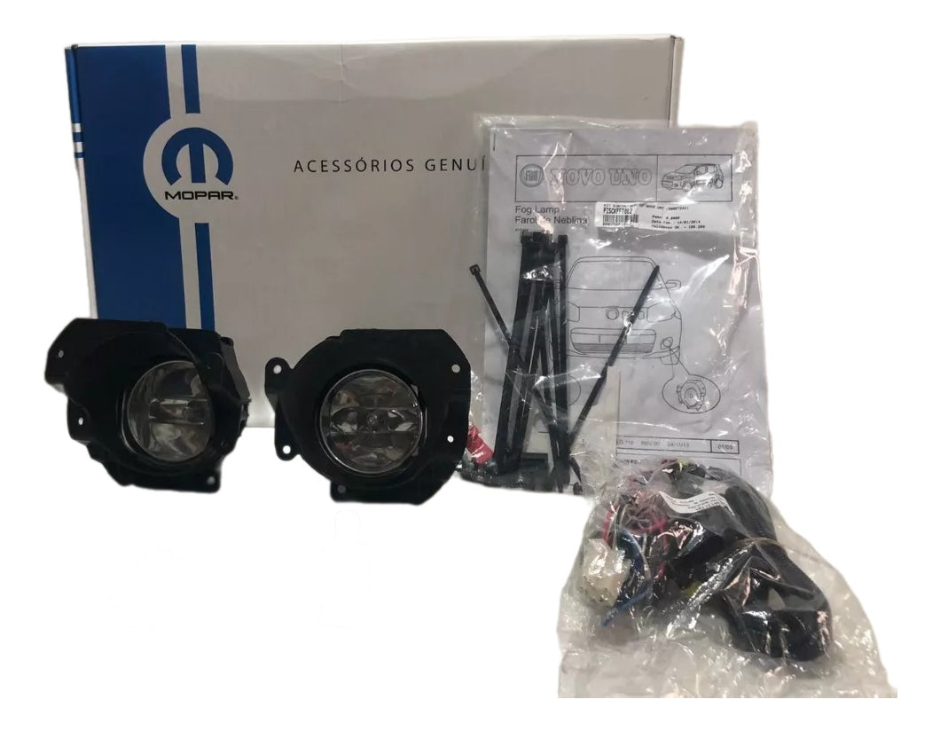 Kit Farol De Milha Uno 12/18 Novo Original Fiat