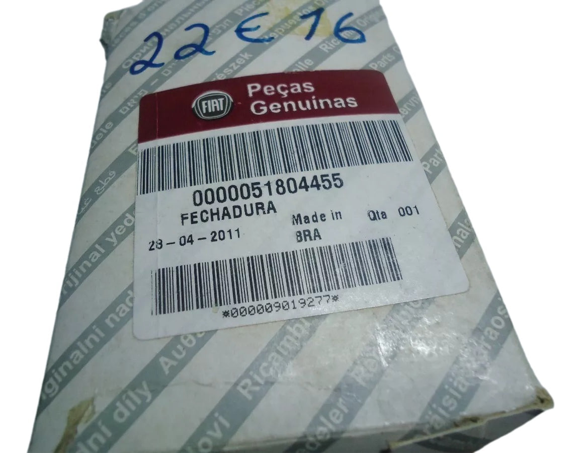 Fechadura Banco Bi Partido Grand Siena 12/21 Linea 09/16 Original Fiat 51804455