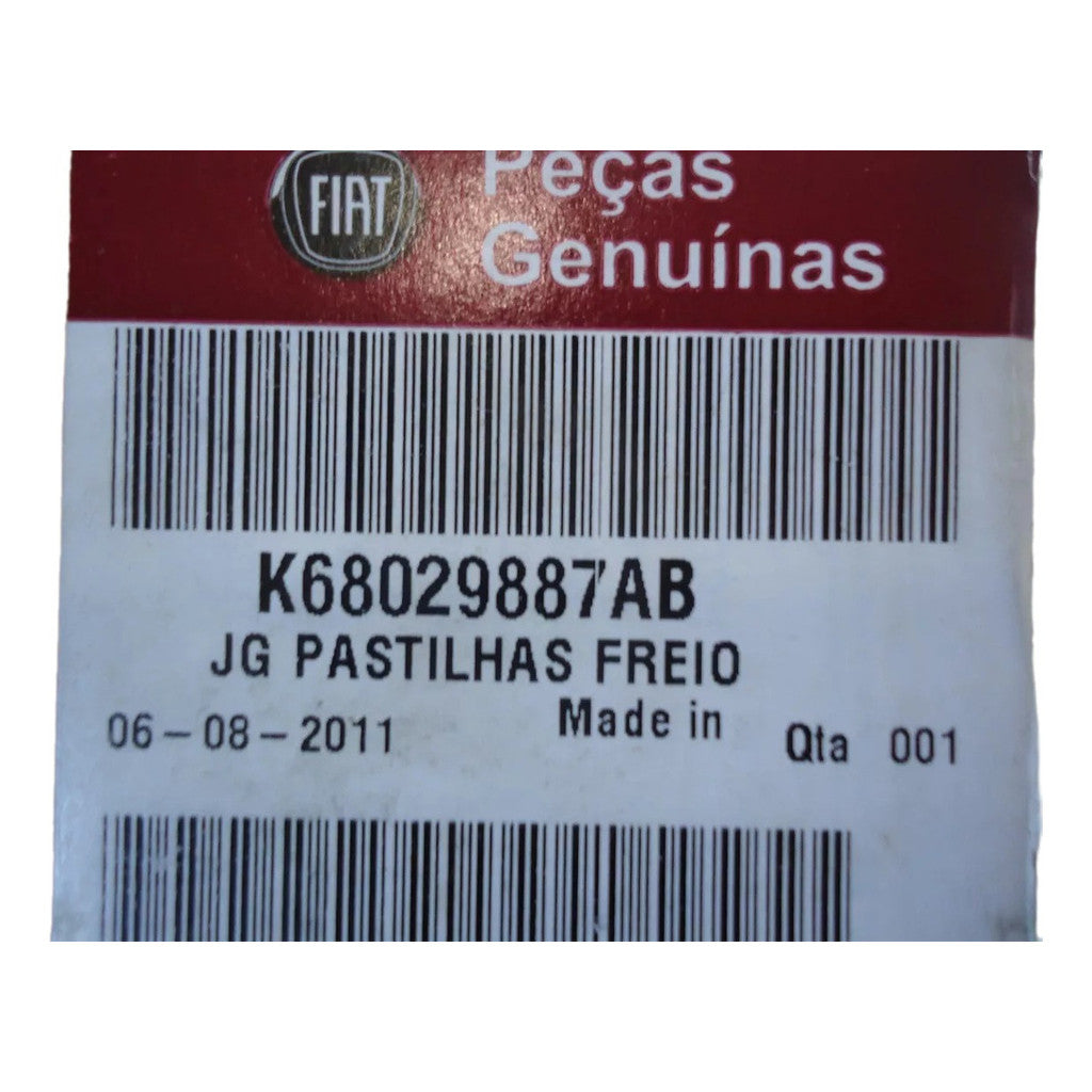 Jogo Pastilha de Freio Traseiro – Fiat Freemont