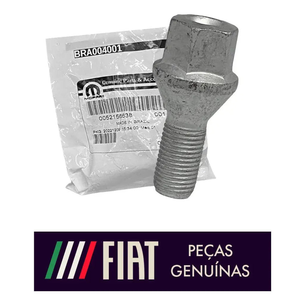 Kit 5 Parafuso Roda Toro Renegade Original Fiat 52156638