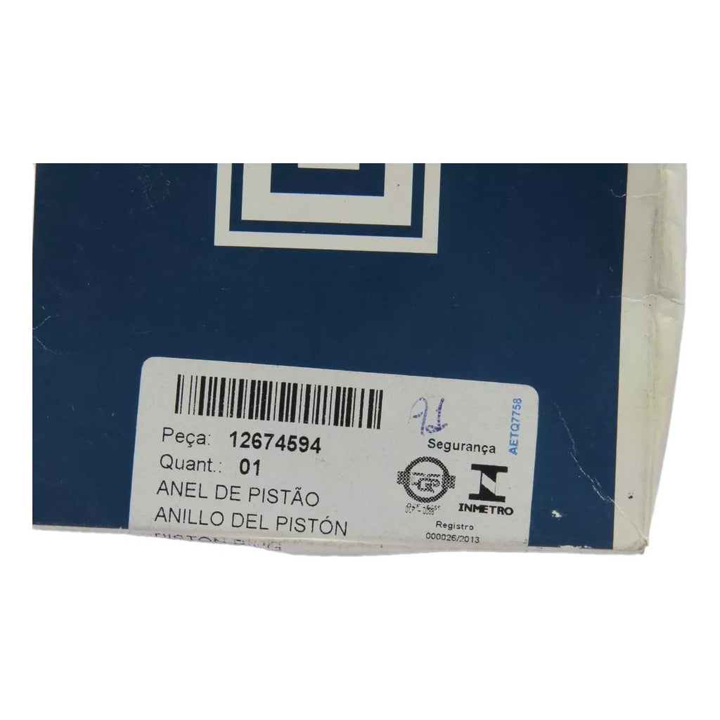 Jogo de Aneis para 1 Pistao Cruze Tracker Original Gm 12674594