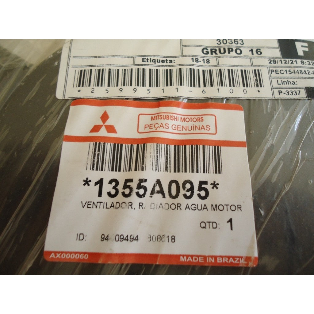 Helice da Ventoinha Esquerda Lancer Asx Original Mitsubishi 1355A095