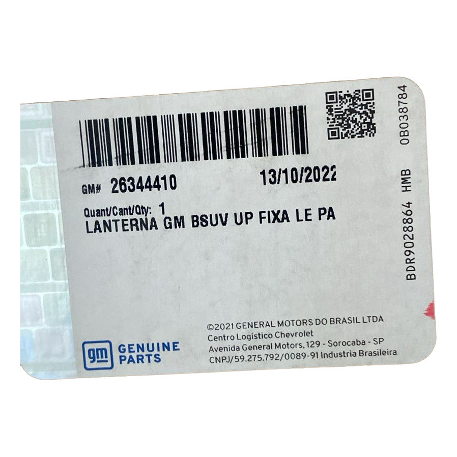 Lanterna Traseira Esquerda GM Tracker 2019 a 2025 Original 26344410