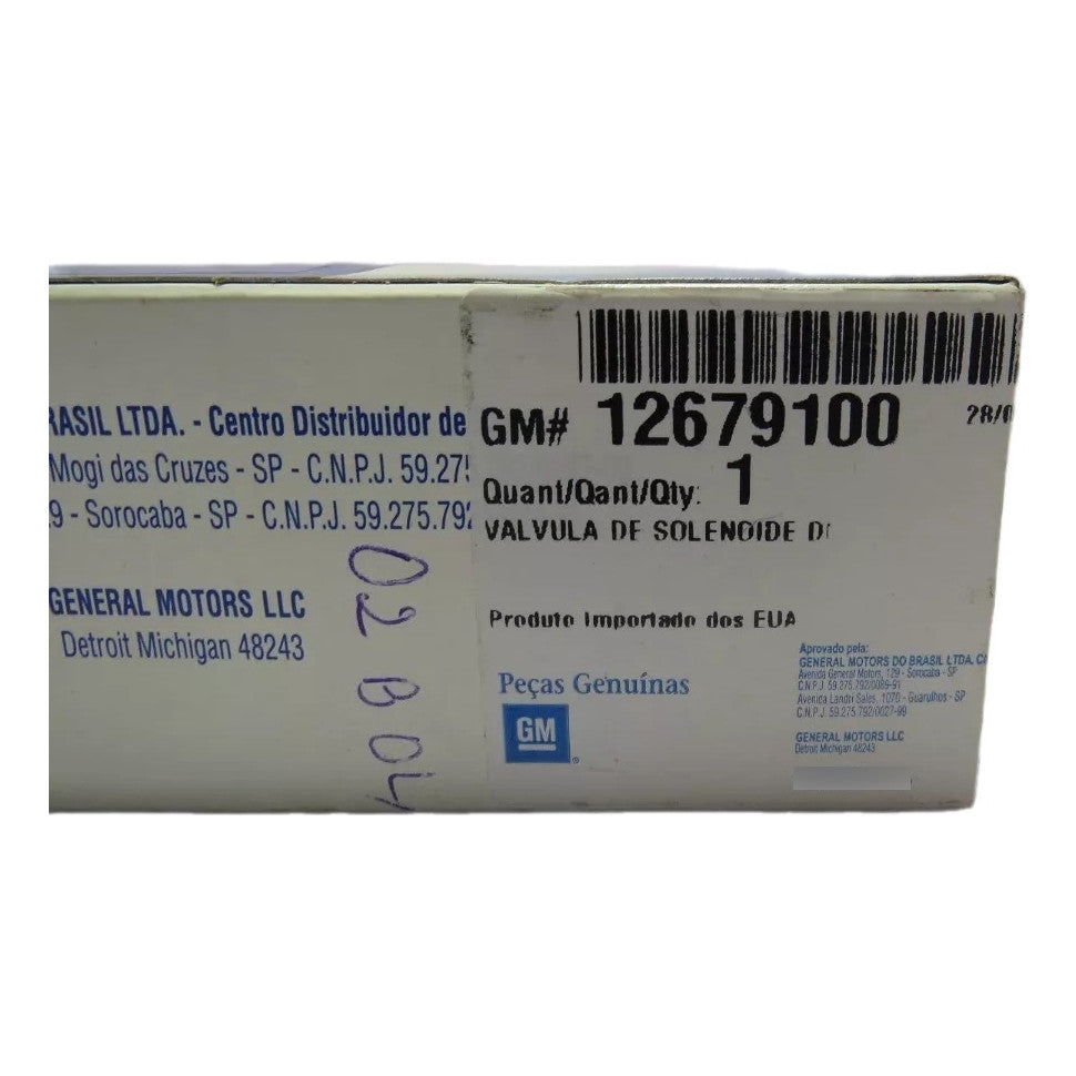 Válvula Solenoide GM Tracker 2.4 2011 a 2017 Malibu 2.4 2010 a 2013 Original 12679100