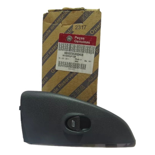 Botão Interruptor Porta Dianteira Lado Direito Fiat Palio Siena Original 735302408