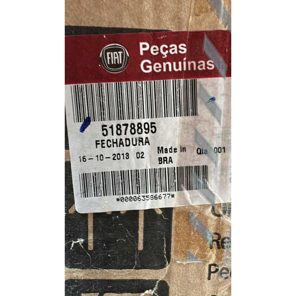 Fechadura Porta Traseira Lateral Fiat Punto 2013 a 2017 51878895