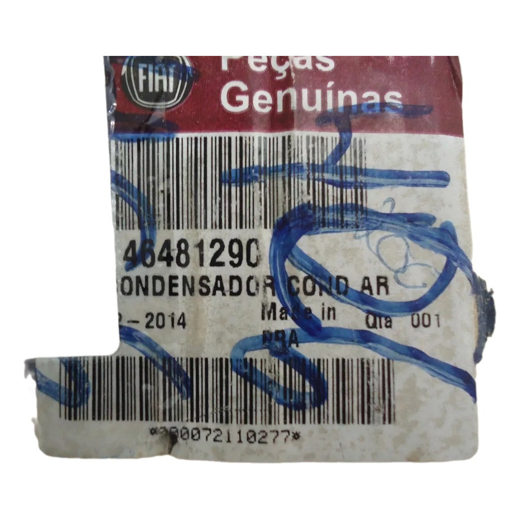 Condensador Ar Cond Fiat Palio Fire Economy 2010 a 2013 Novo Original 46481290