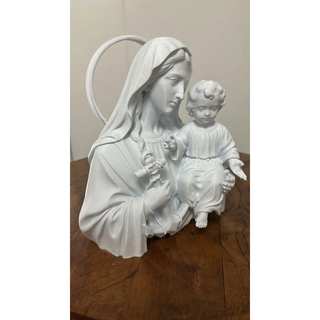 Busto Nossa Senhora dos Navegantes com Menino Jesus Branco