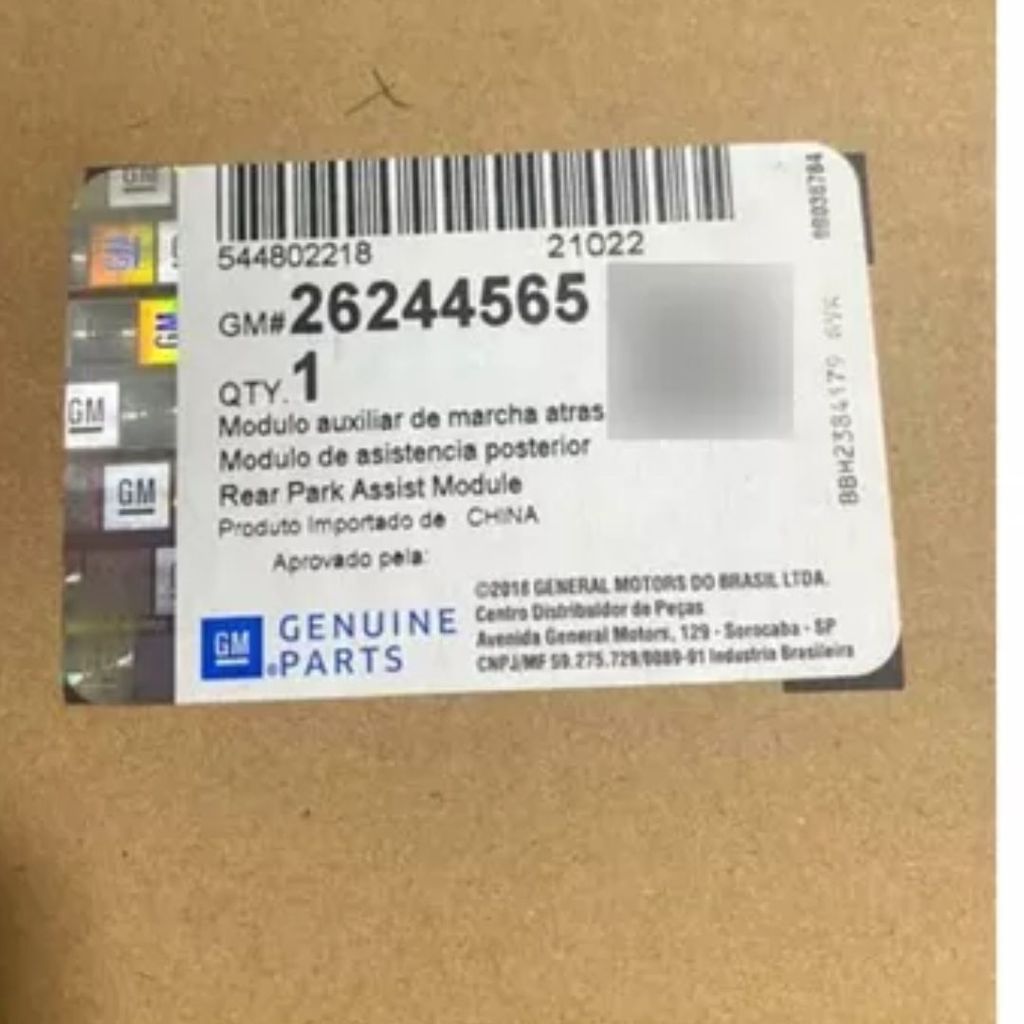 Sensor de Estacionamento Traseiro GM Tracker 2020 a 2023 -26244565