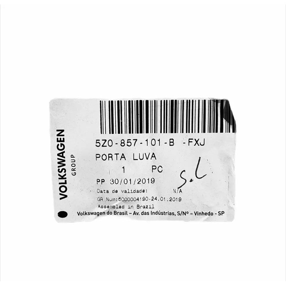 Caixa Porta Luvas Sem Tampa VW Fox 2014 a 2016 Original 5z0857101bfxj