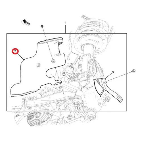 Defletor Caixa da Roda Dianteira Lado Esquerdo – Chevrolet Camaro