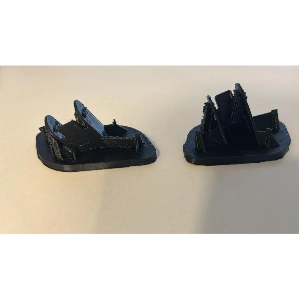 Par Tampa Esguicho Lavador Farol Peugeot 5008 2009 a 2017 Acabamento Para-choque Dianteiro Impressão 3D Preto