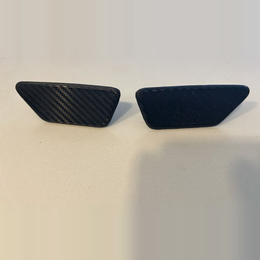 Par Tampa Esguicho Lavador Farol Subaru Forester 2009 a 2013 Textura Fibra de Carbono Para-choque ABS Preto