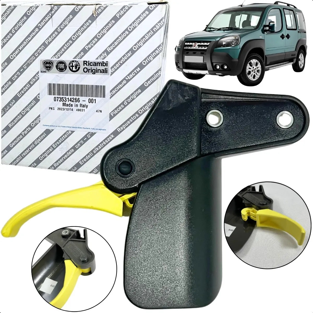 MAÇANETA ABERTURA CAPO DOBLO 2002/2021 ORIGINAL FIAT