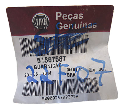 Borracha Acabamento Parachoque Dianteiro 228mm Uno 1985/2013 Original Fiat 51867587