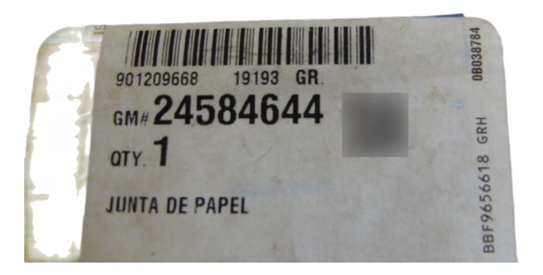 Junta Diferencial Câmbio Manual Onix 2017/2022 Tracker 2021/2022 Original GM 24584644