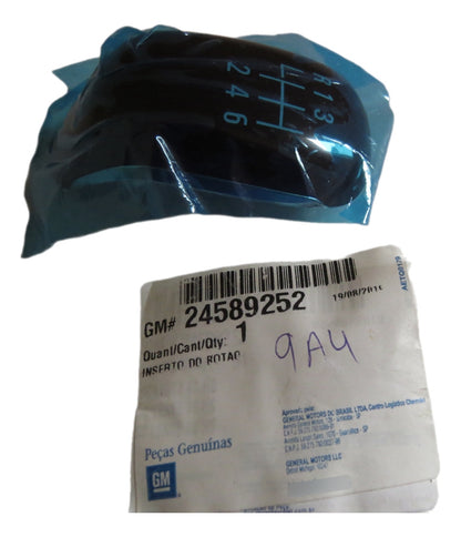 Inserto Botão Alavanca Câmbio Transmissão Manual Onix Tracker 17/23 Original GM 24589252