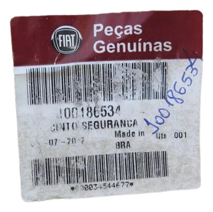 Cinto de Segurança Dianteiro Lado Direito Uno 2011/2014 Original Fiat 100186534