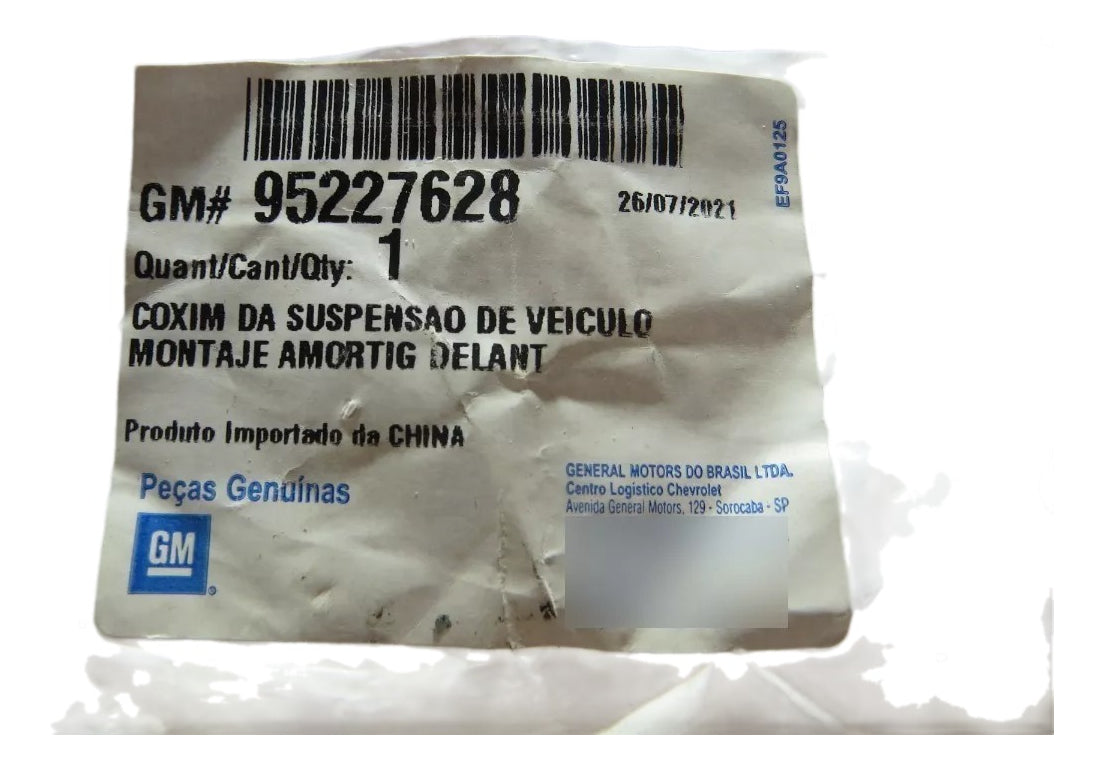 Coxim Superior Amortecedor Dianteiro Cobalt Onix Spin Sonic Original GM 95227628