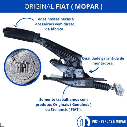 Alavanca Freio Mão Palio Strada Siena Original Mopar Preto