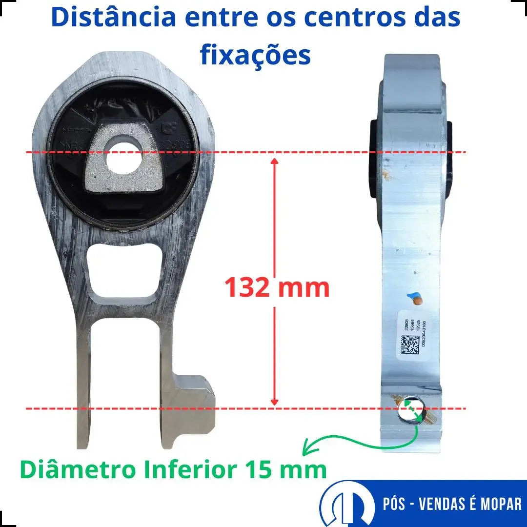 Coxim Inferior Cambio Toro Renegade Compass P/ 1.8 Original