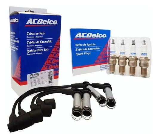 Kit Velas Cabos Acdelco Celta Classic Corsa Prisma Original