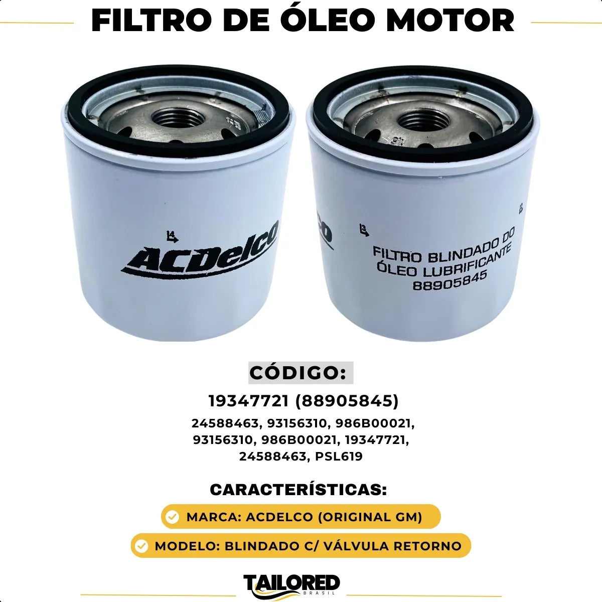 Filtro De Óleo Motor Corsa Celta Onix Prisma Meriva Original