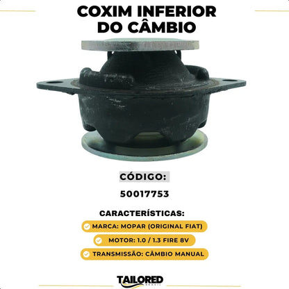 Coxim Inferior Do Câmbio Uno Fiorino Fire 1.0 / 1.3 Original