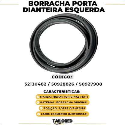 Borracha Porta Dianteira Esquerda Mobi Nova Strada Original