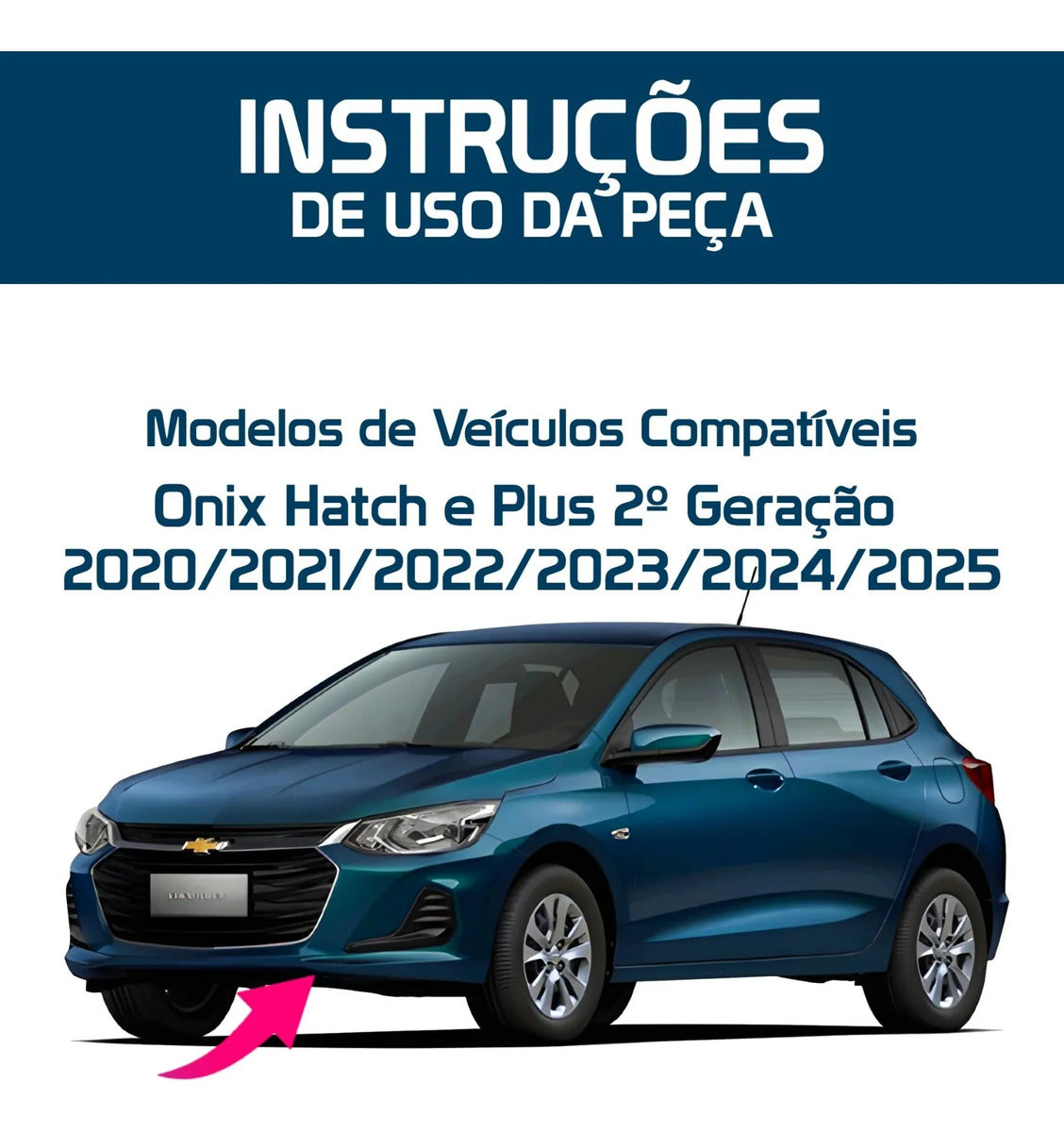 Presilhas Defletor Onix 20 A 25 Kit 30 Peças Reforçadas
