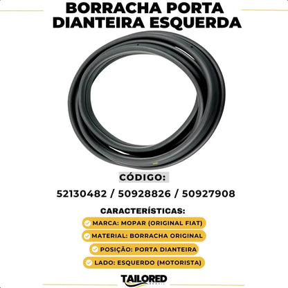 Borracha Porta Dianteira Esquerda Mobi Nova Strada Original