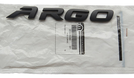 Emblema Traseiro Preto Argo Argo 2017... Original Fiat