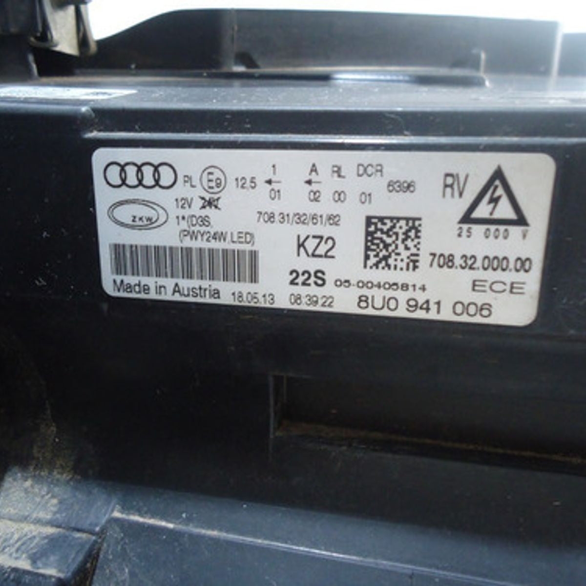 Farol Lado Direito Audi Q3 2011/2014 Original 8U0941044